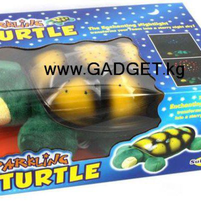 Проекционный ночник \ мягкая игрушка Черепаха Тортилла (Sparkling Turtle) Оригинал