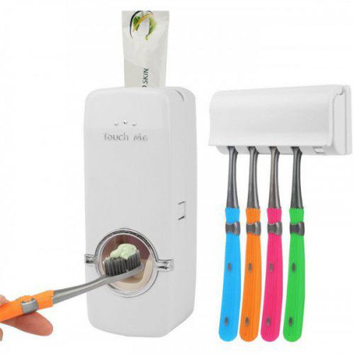 Автоматический дозатор зубной пасты и подставка для зубных щеток