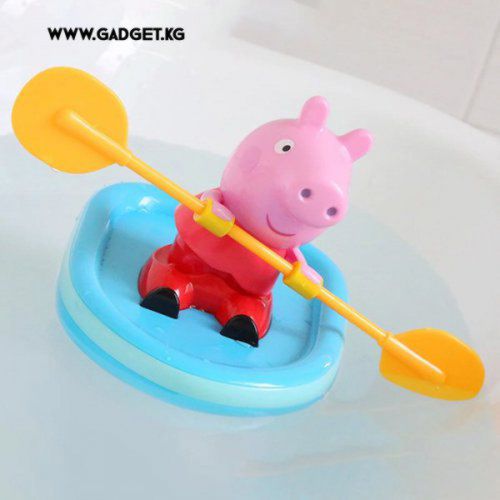 Заводная игрушка для ванны Свинка Peppa на лодке