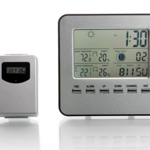 Домашние Часы Метеостанция с выносным уличным датчиком температуры