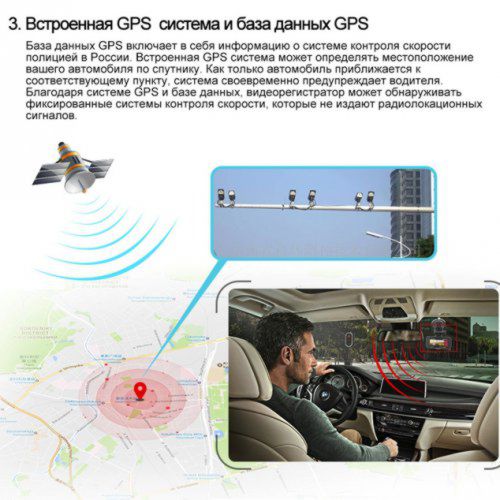 Новинка 2020. Автомобильный Видео Регистратор Комбо 3в1+Радар Детектор+GPS Ruccess LD100