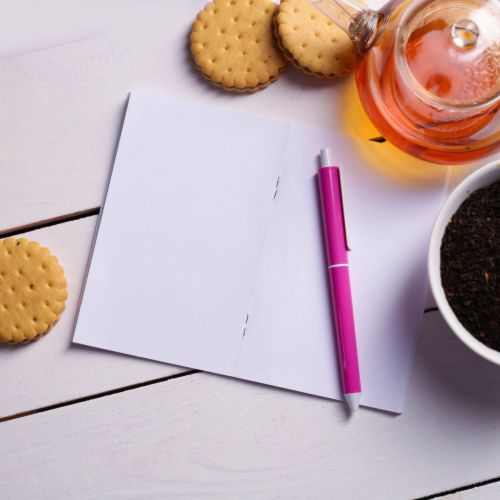 Набор "Блокнот", чай чёрный 25 г, блокнот, ручка