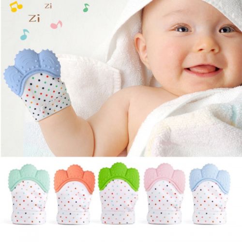 Силиконовая перчатка-прорезыватель для младенцев