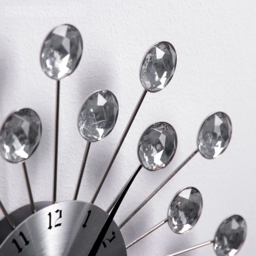 Часы настенные, серия: Ажур, "Лучики", d=34 см