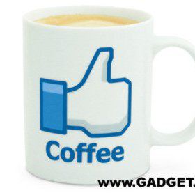 Кружка Меняющая цвет Facebook Cofee Like