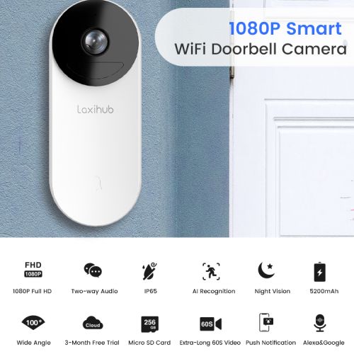 Домашний Беспроводной Wi-Fi Видео Звонок Laxihub BellCam GL-32, 32GB