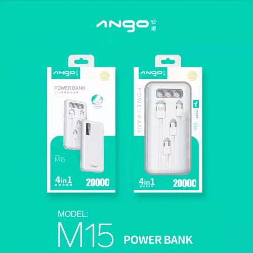 Внешний Аккумулятор Powerbank Ango M15 20000 mah