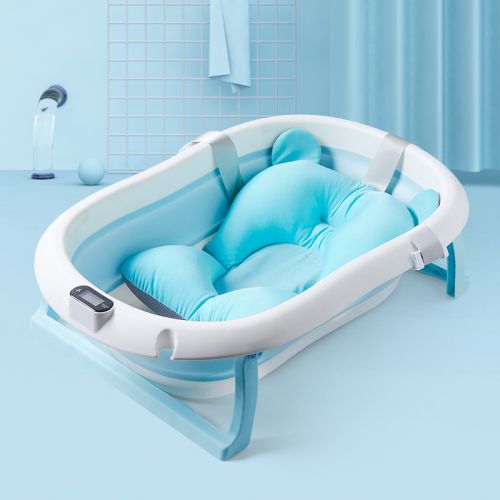 Складная детская ванна с термометром и подушкой Bestbaby