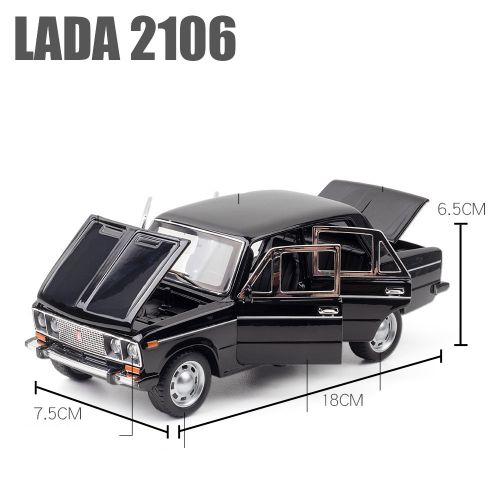 Машинка металлическая коллекционная LADA 2106 1:24