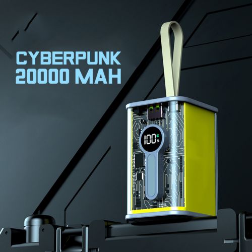 Внешний Аккумулятор Powerbank CyberPunk Kamry KP25 66W 20000 Mah