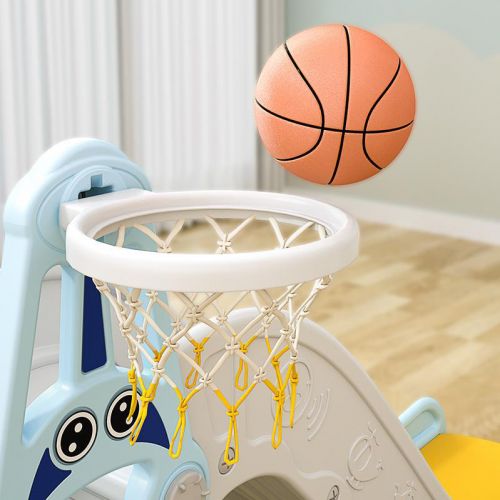 Детский игровой комплекс UrbanKit с горкой, качелью и баскетбольным кольцом