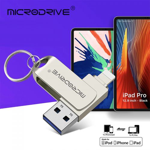 Флешка MicroDrive для iPhone, iPad, 128GB