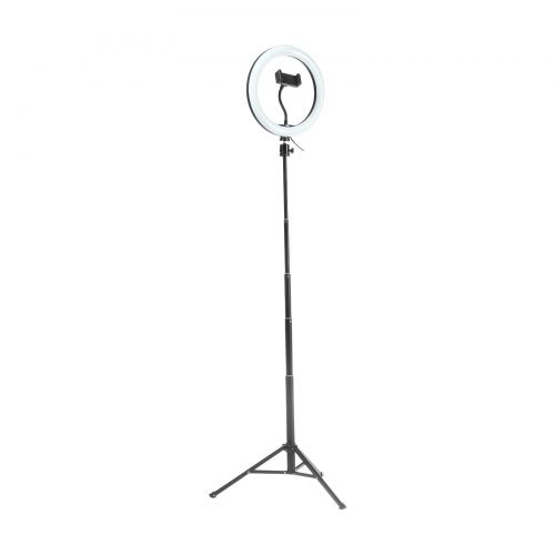 Светодиодная кольцевая лампа LuazON SNP100, 10" (26 см), + штатив 34-130 см