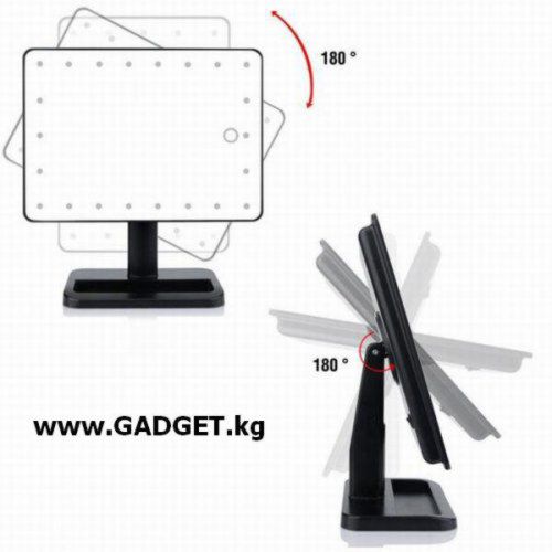 Большое зеркало для макияжа с сенсорной 22LED подсветкой