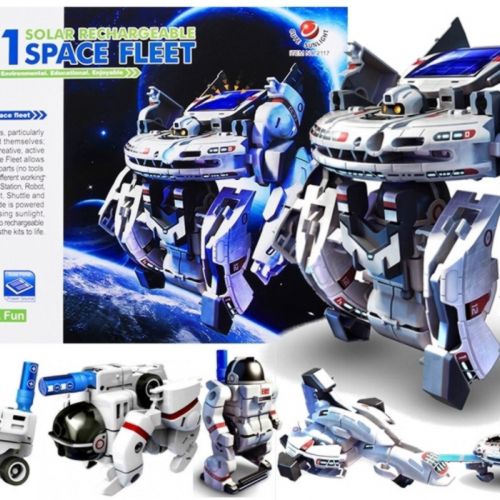 Развивающий конструктор на солнечных батареях 7 в 1 Space Flee