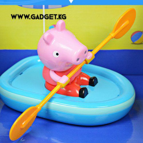 Заводная игрушка для ванны Свинка Peppa на лодке