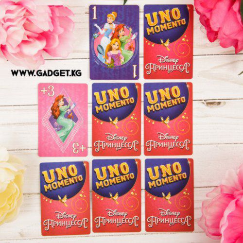 Уно настольная игра "UNO momento. Принцессы Дисней"