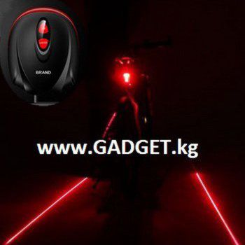 Laser+LED габаритный фонарь для велосипеда