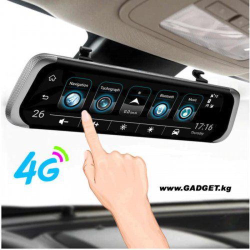 Автомобильный 4G, Wi-Fi, GPS Android Регистратор Зеркало E08 4G