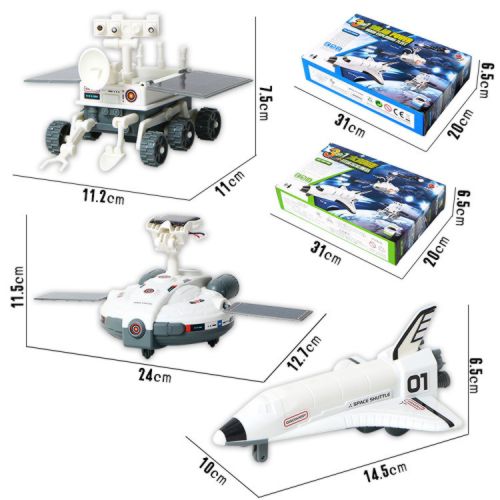 Эко-конструктор 3 в 1 Solar Power Moon-exploring Fleet на солнечной батарее