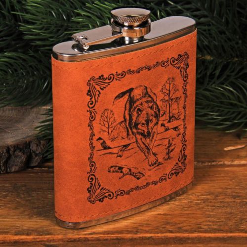 Фляжка "Волк", 210 мл