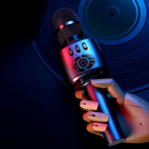 Портативный караоке микрофон со встроенным динамиком Joyroom JR-MC2 (Bluetooth, MP3, AUX)