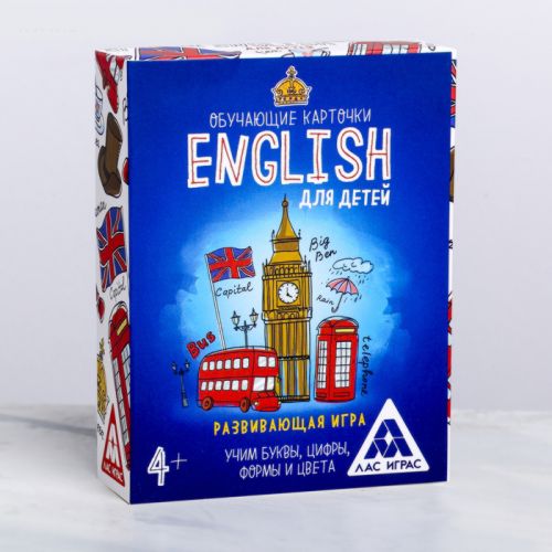 Настольная развивающая игра «English для детей»
