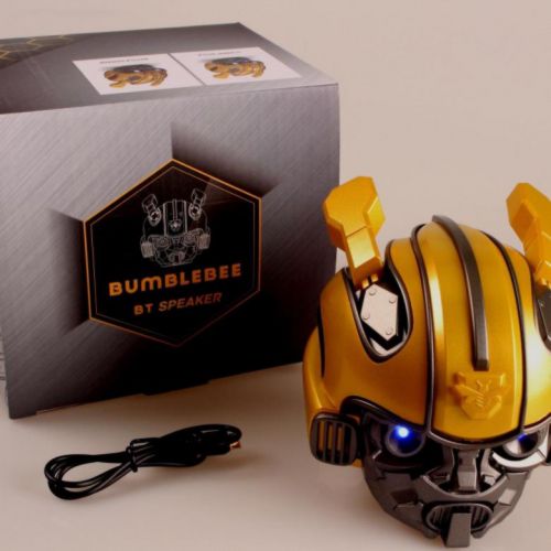 Беспроводная Bluetooth колонка Bumblebee Transformers со светящимися глазами