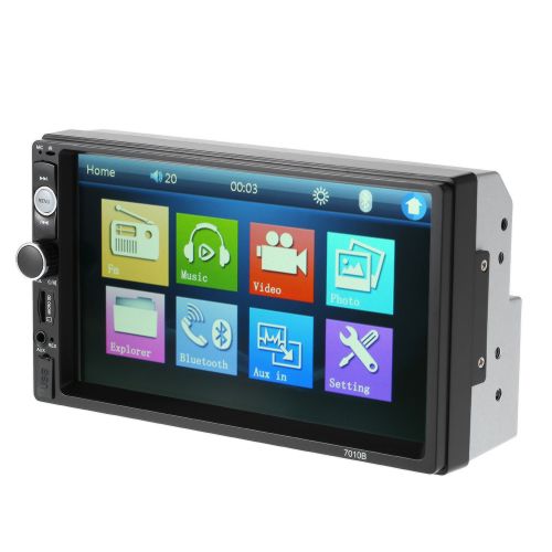 Автомагнитола 7010B, 2 DIN + Камера Заднего Вида, Bluetooth, Сенсорный Экран