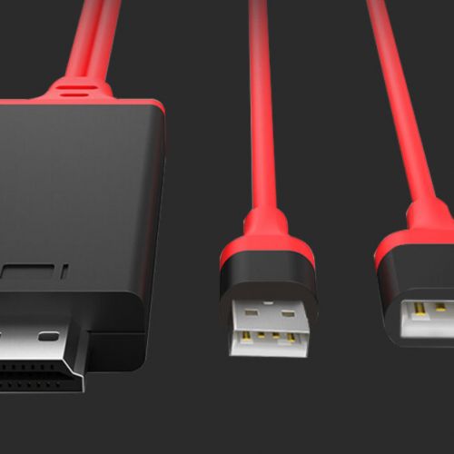 Цифровой конвертер USB to HDMI для Подключения смартфона к телевизору