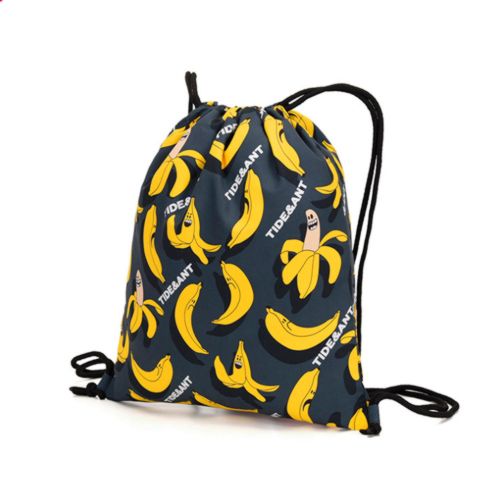 Универсальный складной Вещевой Пляжный Рюкзак-мешок "Бананы"
