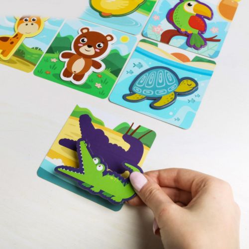 Развивающая игра «Где чья тень? Животные»