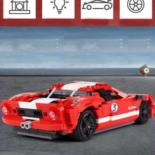 Конструктор Mould King 10001 Ford GT, 919 деталей