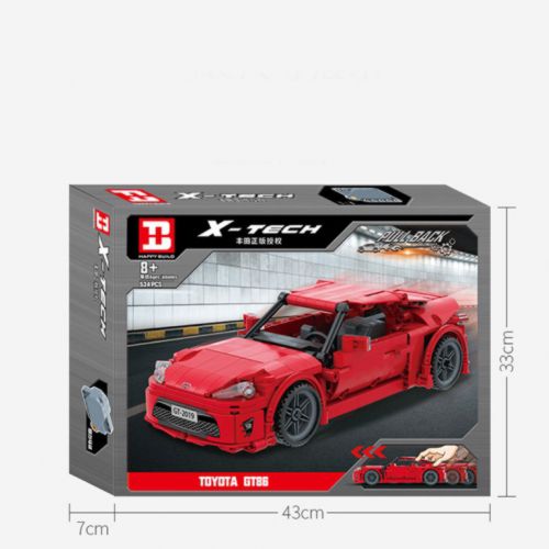 Конструктор Mould King YCQC002 Toyota GT86, 534 деталей