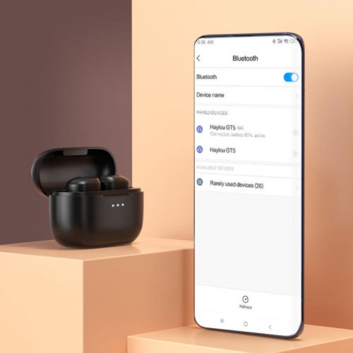 Беспроводные Bluetooth наушники Haylou GT5 с беспроводной зарядкой