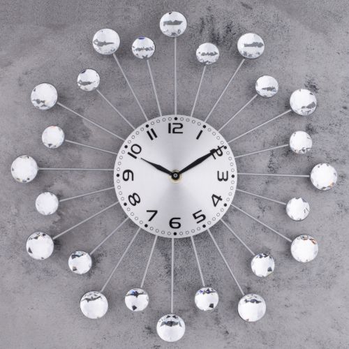 Часы настенные, серия: Ажур, "Лучики", d=34 см