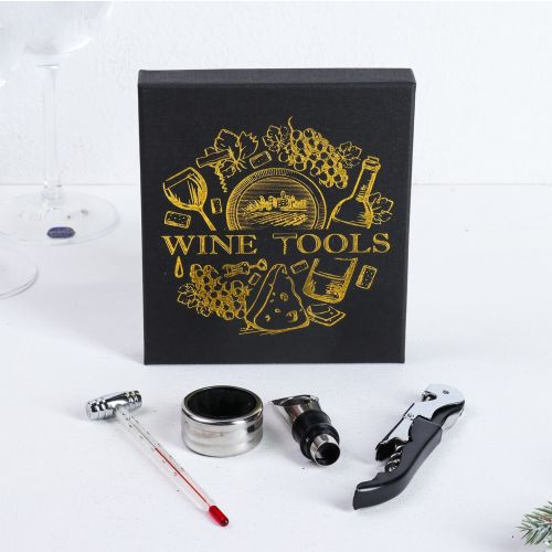 Набор для вина в картонной коробке Wine tools