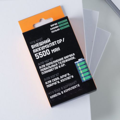 Портативный аккумулятор «Енотозаряд» 5500 mAh, 2 USB-разъёма