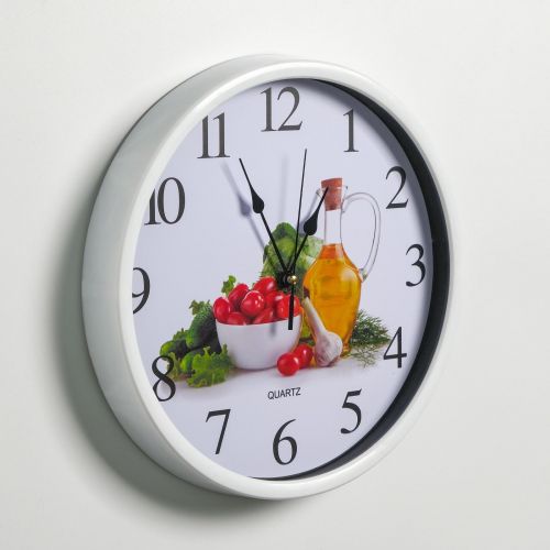 Часы настенные, серия: Кухня, "Веган" d=30 см