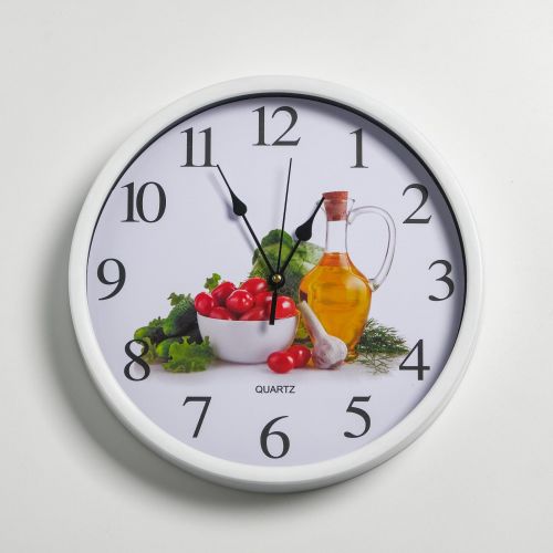 Часы настенные, серия: Кухня, "Веган" d=30 см