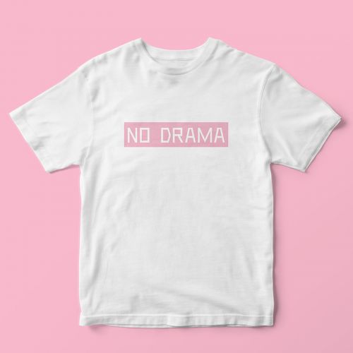 Термонаклейка для текстиля No drama, 18 × 4 см