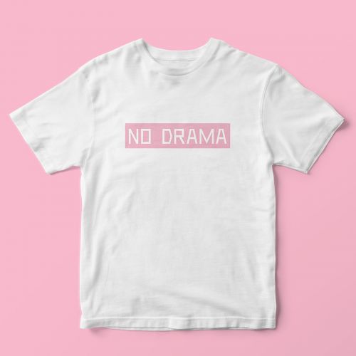 Термонаклейка для текстиля No drama, 18 × 4 см