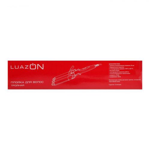 Плойка LuazON LW-09, 35 Вт, керамическое покрытие