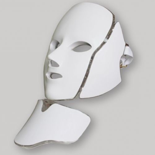 LED световая маска для лица и шеи 7 Цветов + микротоки