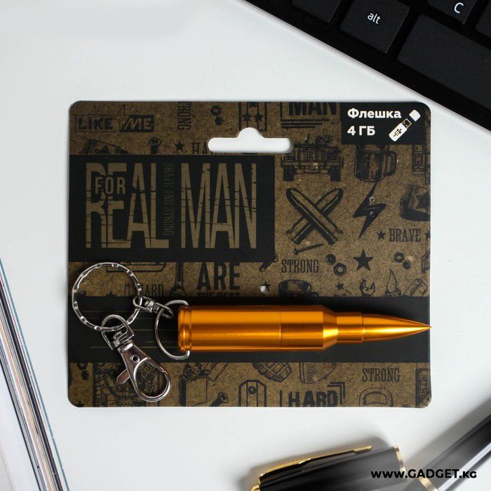 Флеш-карта на открытке Real Man, 4 ГБ