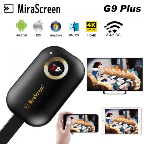 Mirascreen G9 Plus 4K Беспроводной Wi-Fi адаптер для подключения вашего смартфона или компьютера к Телевизору