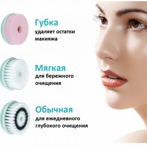 Отдел 2. 3 в 1. Щетка для очищения лица