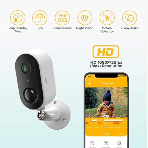 Уличная Беспроводной Wi-Fi Видео Камера Laxihub Arenti GO1 + SP1 С Солнечной панелью