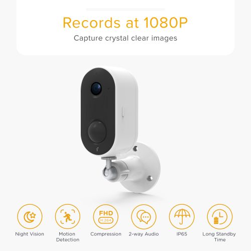 Уличная Беспроводной Wi-Fi Видео Камера Laxihub Arenti GO1 + SP1 С Солнечной панелью