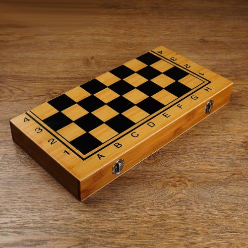 Настольная игра 3 в 1 "Король": нарды, шахматы, шашки, 39 х 39 см